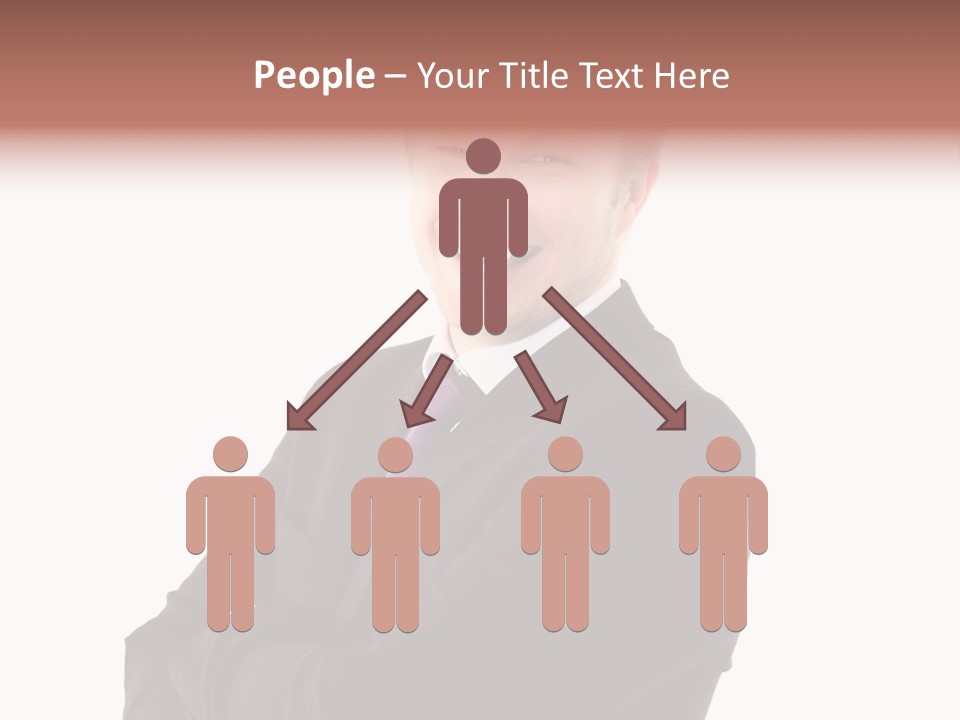 Office Worker Success Tie PowerPoint Template