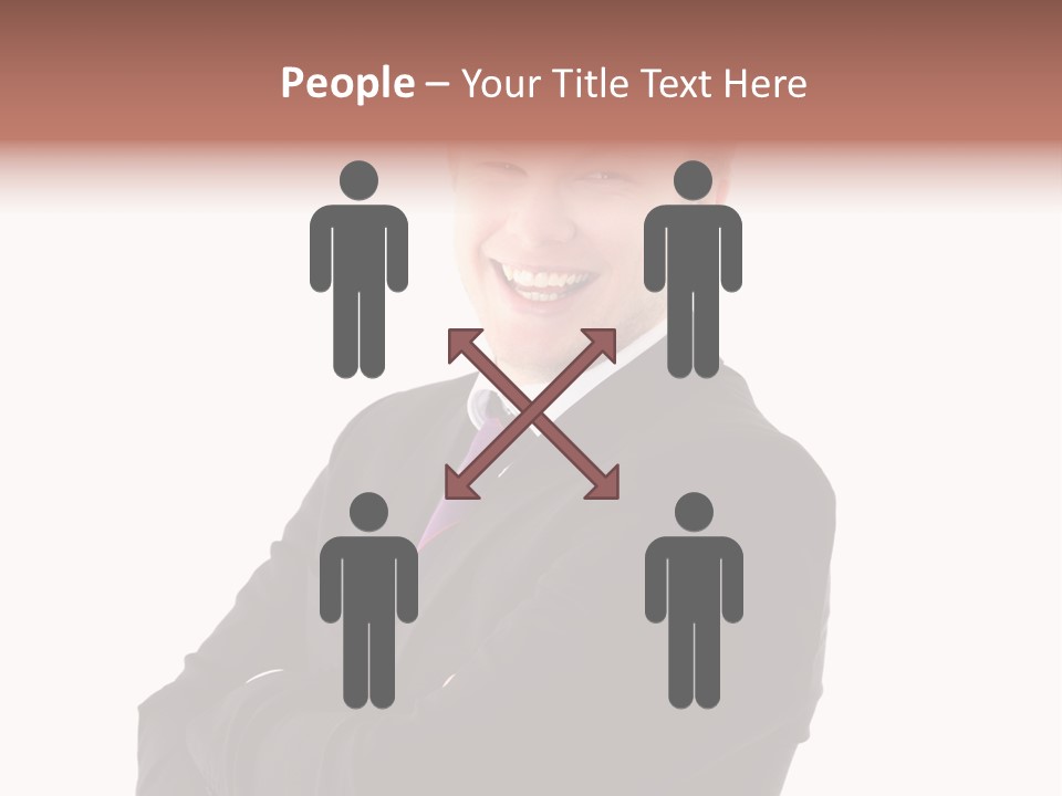 Office Worker Success Tie PowerPoint Template