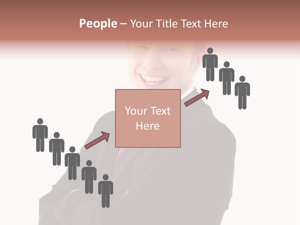 Office Worker Success Tie PowerPoint Template