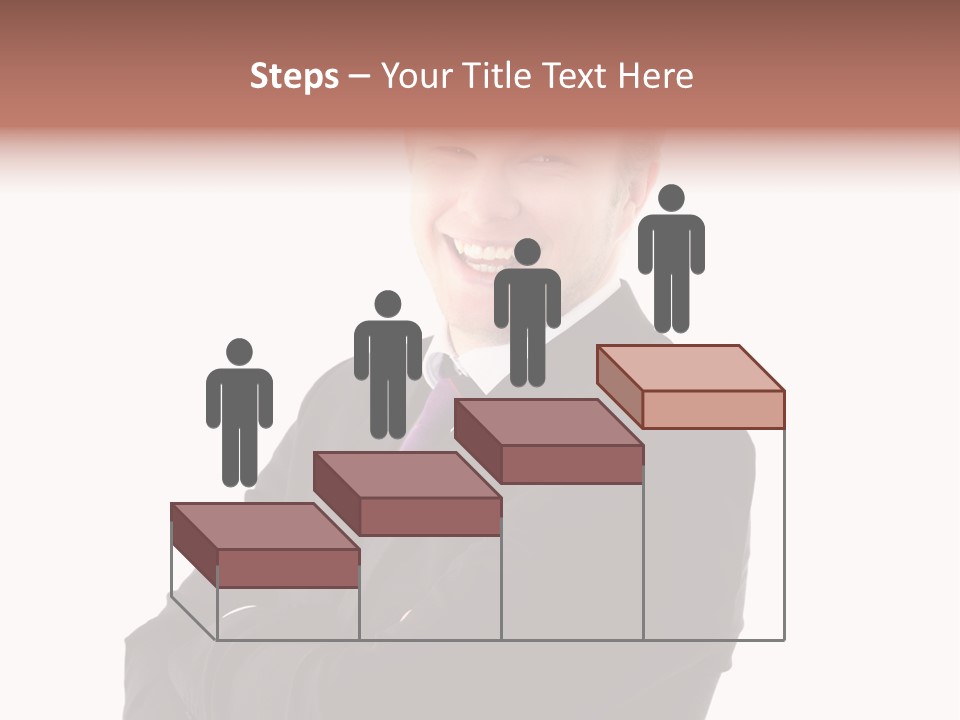 Office Worker Success Tie PowerPoint Template