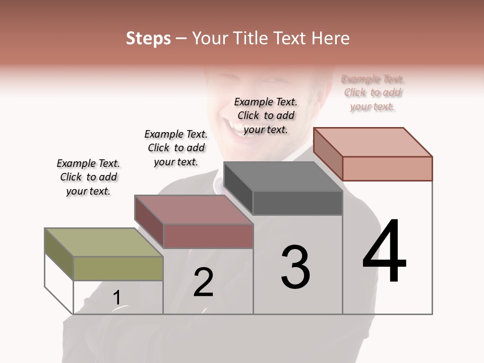 Office Worker Success Tie PowerPoint Template