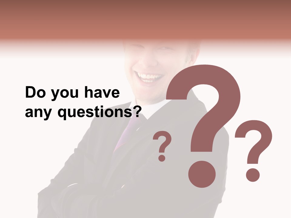 Office Worker Success Tie PowerPoint Template