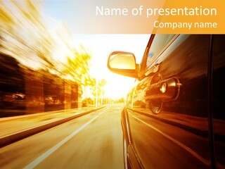 Racing Racer Curve PowerPoint Template