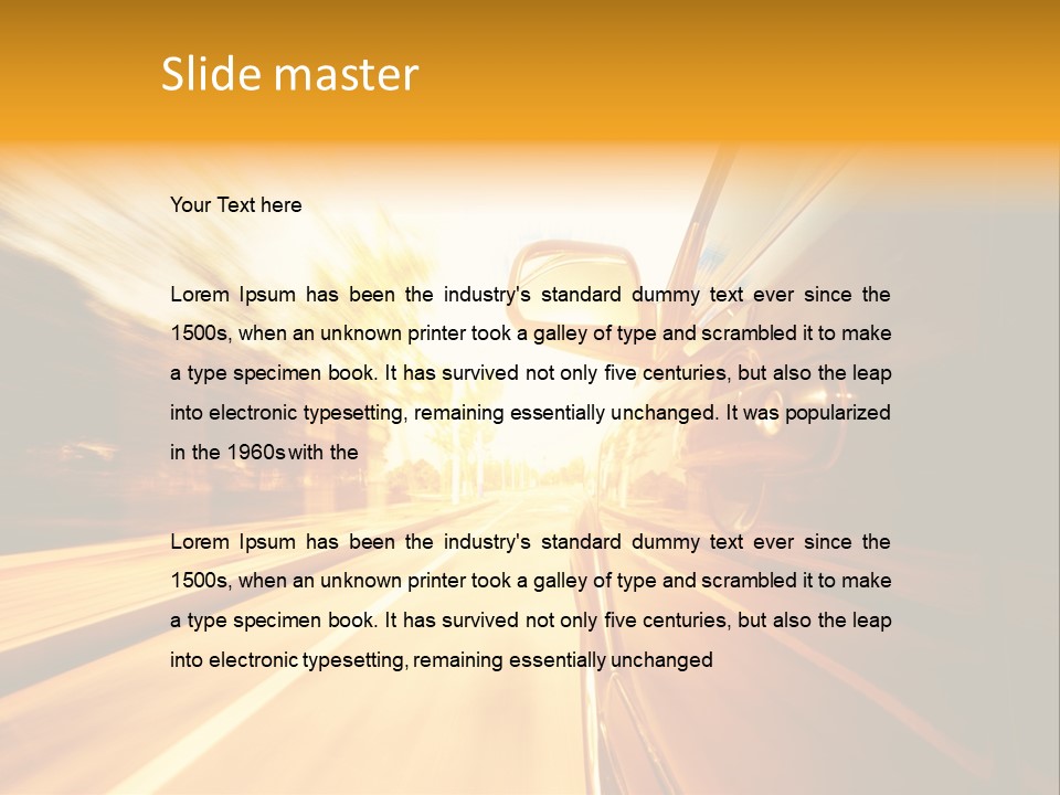 Racing Racer Curve PowerPoint Template