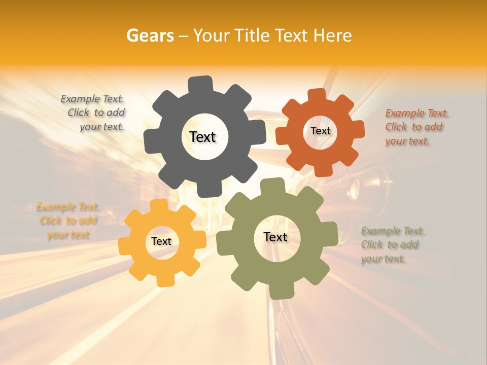 Racing Racer Curve PowerPoint Template