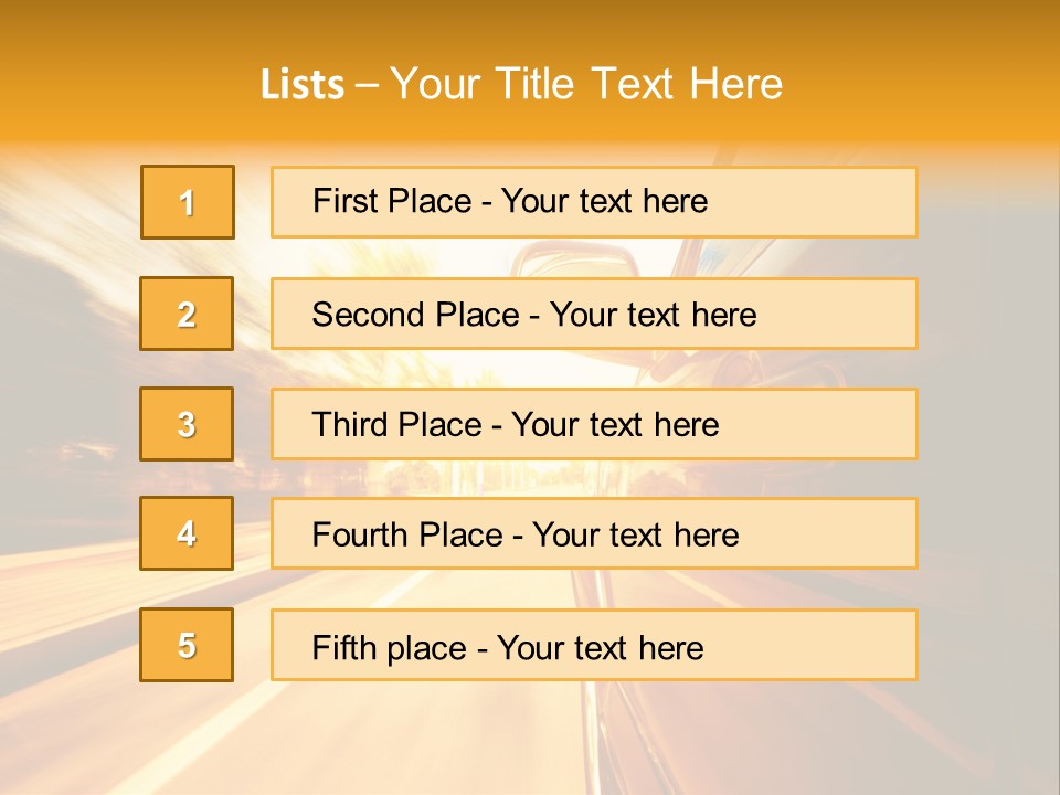 Racing Racer Curve PowerPoint Template