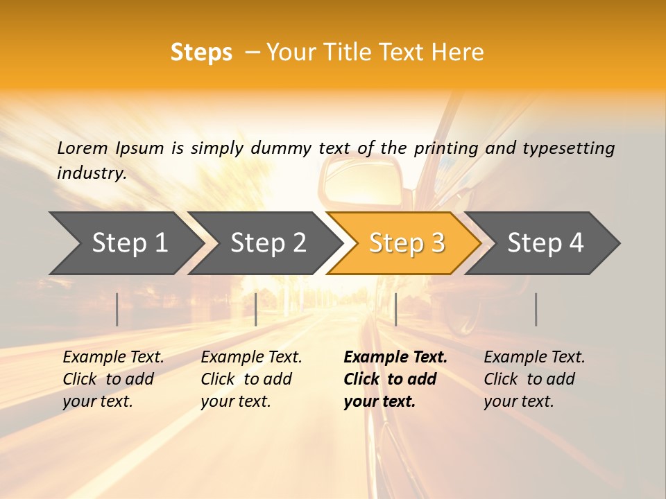 Racing Racer Curve PowerPoint Template
