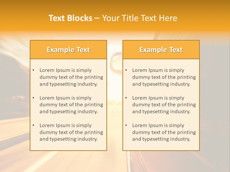 Racing Racer Curve PowerPoint Template