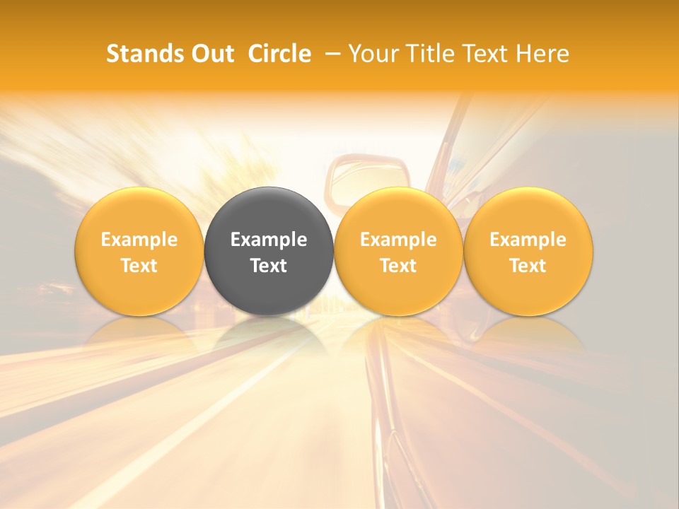 Racing Racer Curve PowerPoint Template