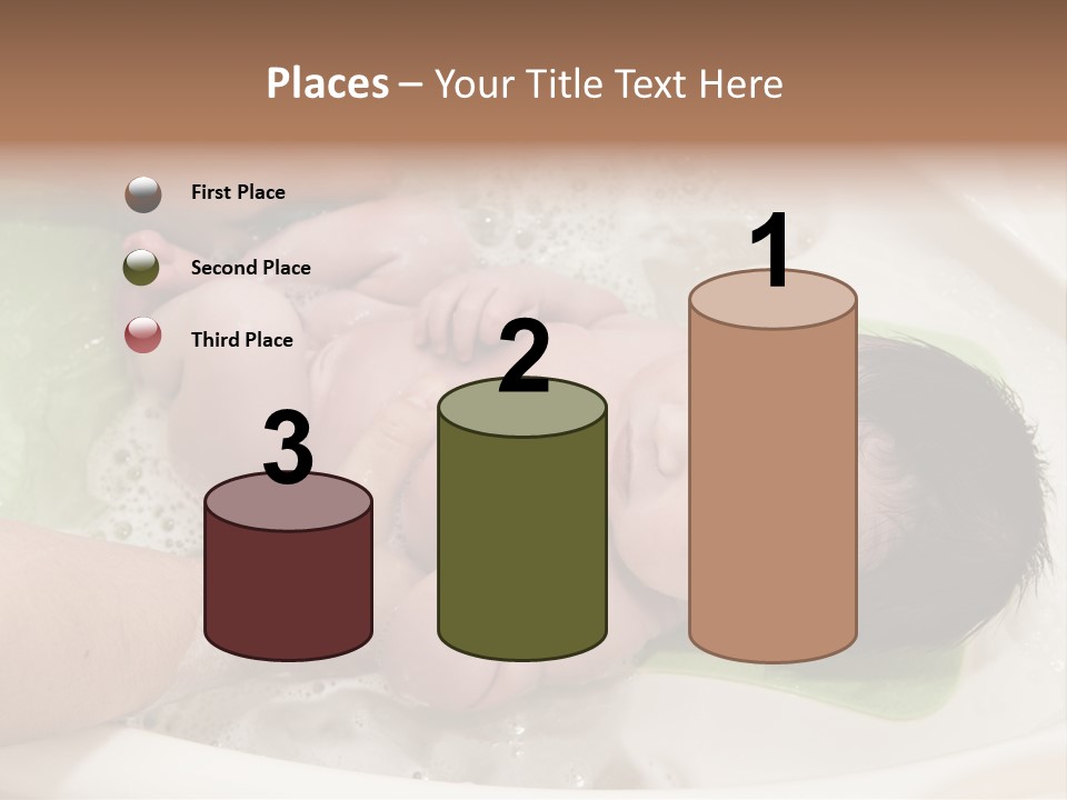 Bathtub Mother Soap Sud PowerPoint Template