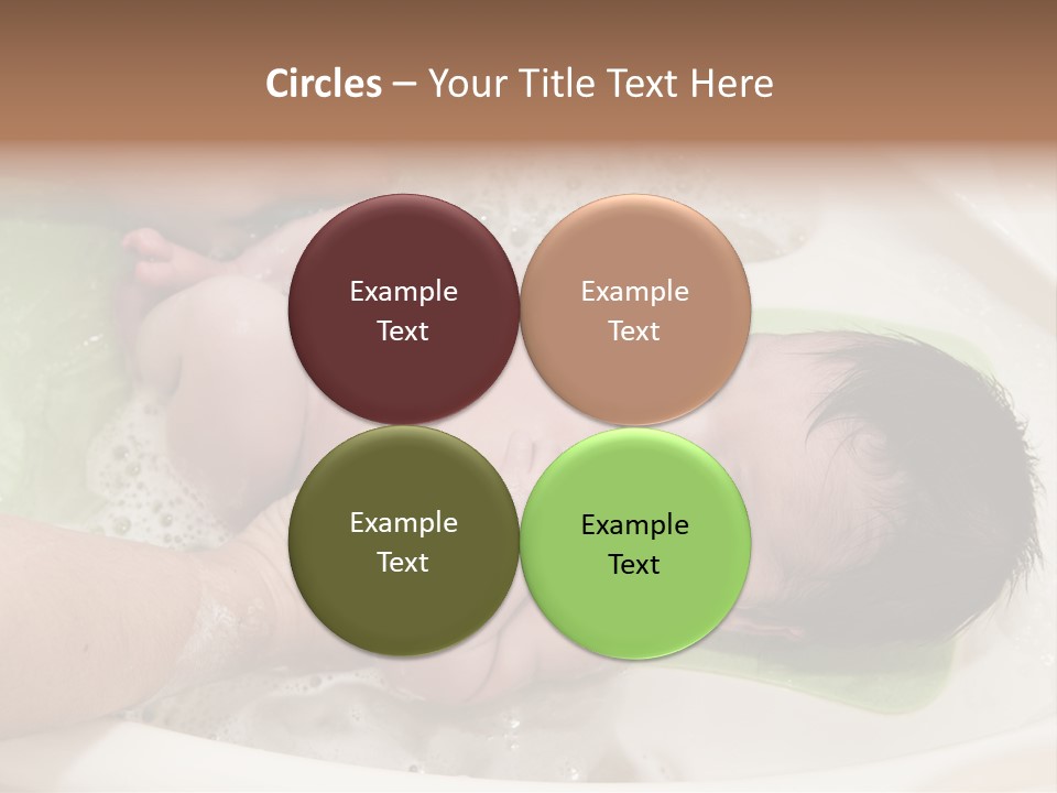 Bathtub Mother Soap Sud PowerPoint Template