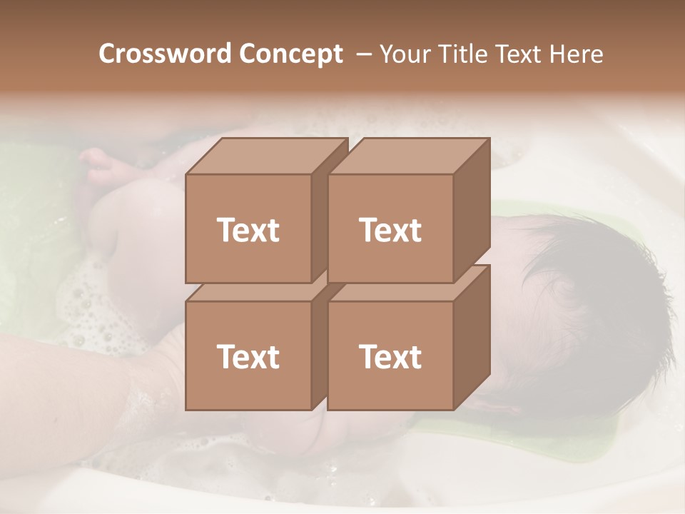 Bathtub Mother Soap Sud PowerPoint Template