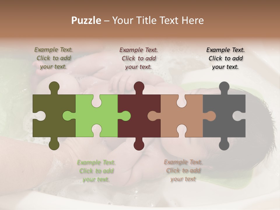 Bathtub Mother Soap Sud PowerPoint Template