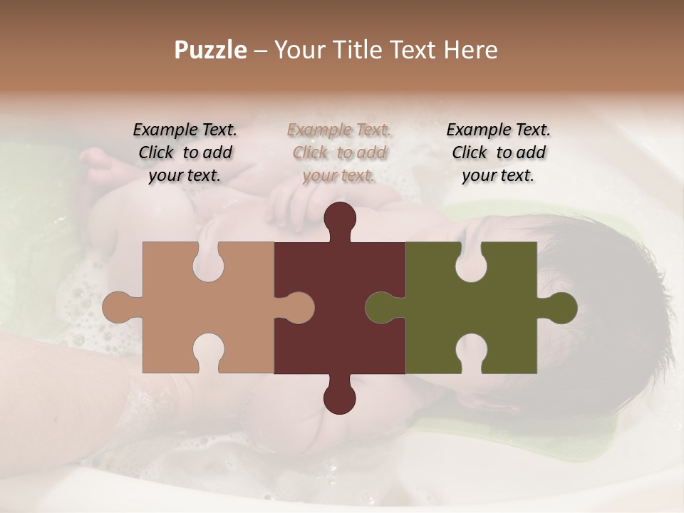 Bathtub Mother Soap Sud PowerPoint Template