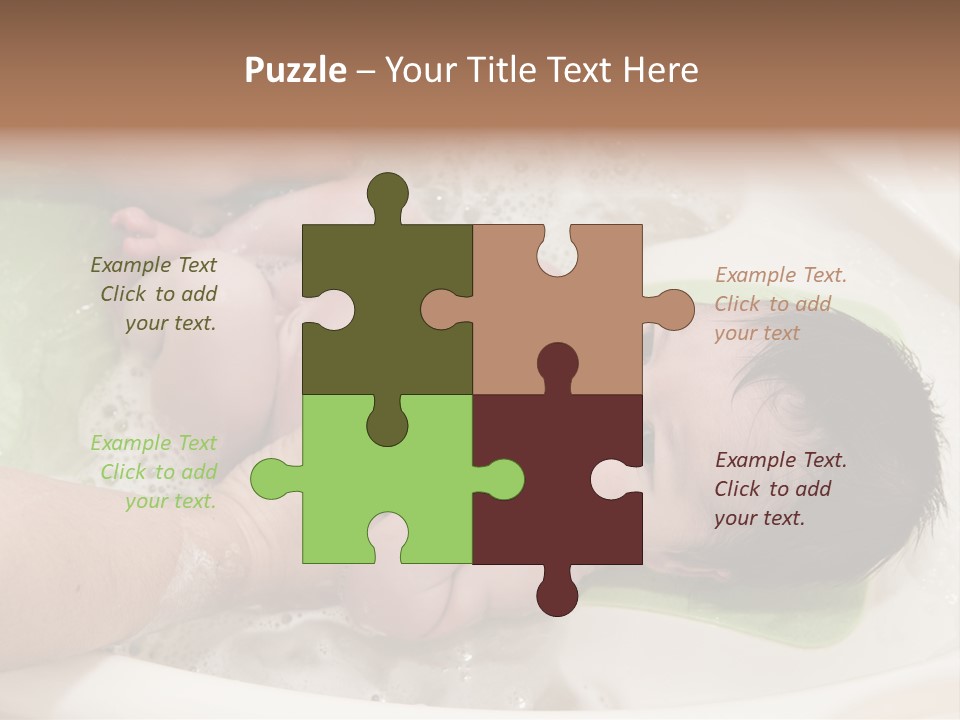 Bathtub Mother Soap Sud PowerPoint Template