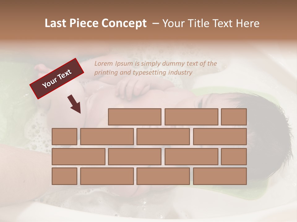 Bathtub Mother Soap Sud PowerPoint Template