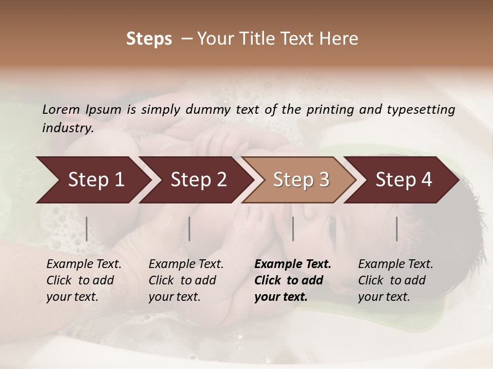 Bathtub Mother Soap Sud PowerPoint Template