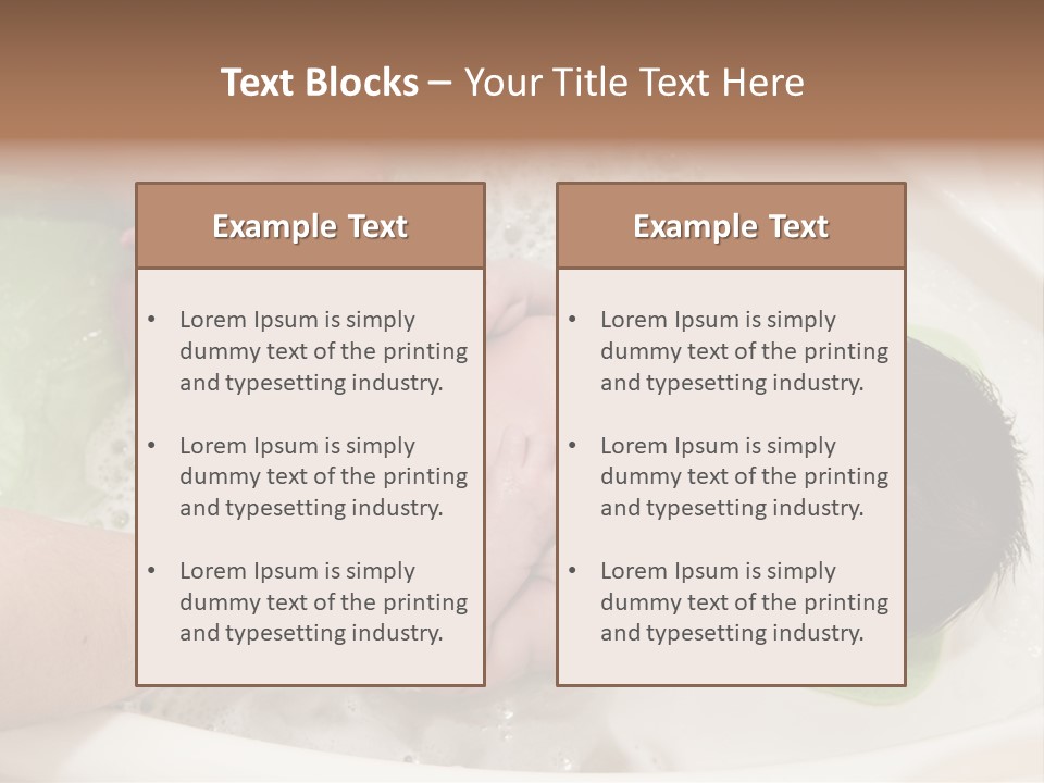 Bathtub Mother Soap Sud PowerPoint Template