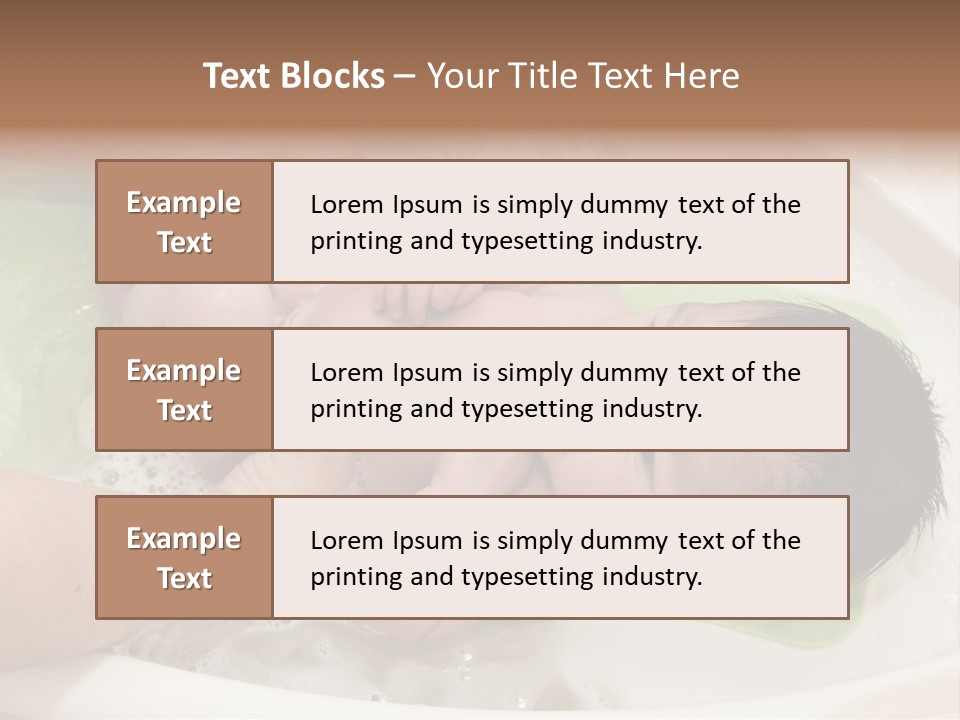 Bathtub Mother Soap Sud PowerPoint Template