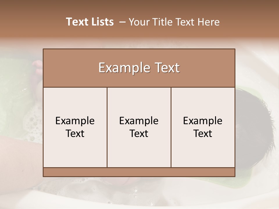 Bathtub Mother Soap Sud PowerPoint Template