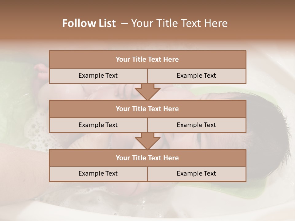 Bathtub Mother Soap Sud PowerPoint Template