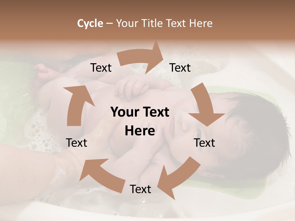 Bathtub Mother Soap Sud PowerPoint Template