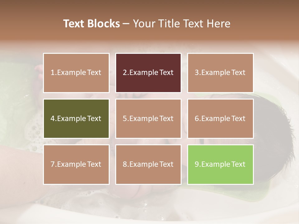 Bathtub Mother Soap Sud PowerPoint Template