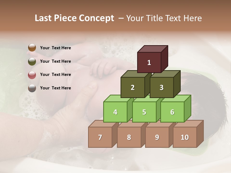 Bathtub Mother Soap Sud PowerPoint Template