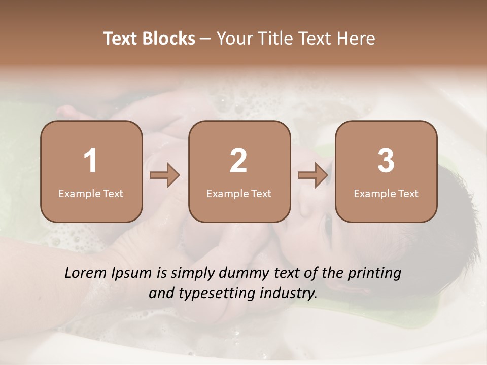 Bathtub Mother Soap Sud PowerPoint Template