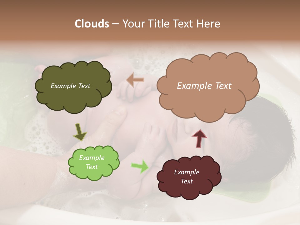 Bathtub Mother Soap Sud PowerPoint Template