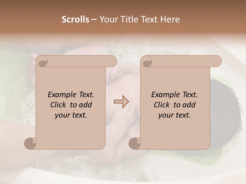 Bathtub Mother Soap Sud PowerPoint Template
