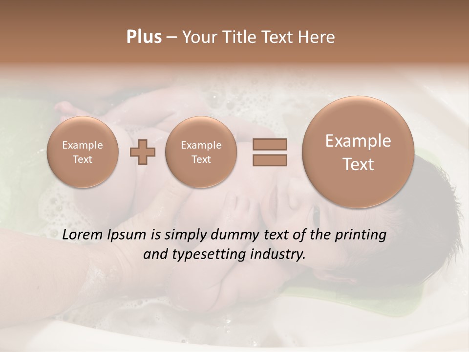 Bathtub Mother Soap Sud PowerPoint Template