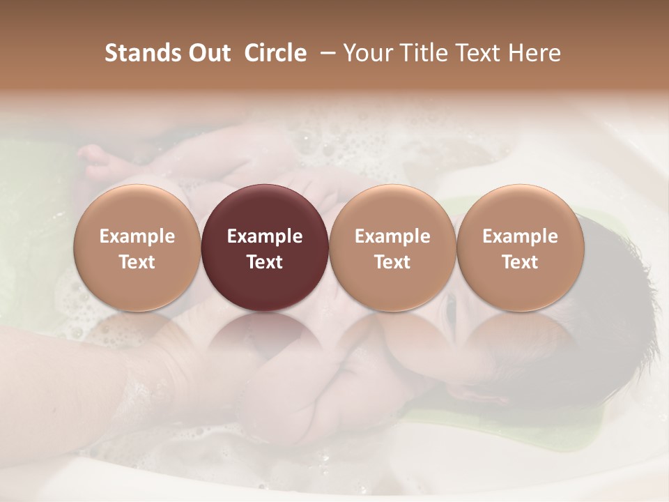 Bathtub Mother Soap Sud PowerPoint Template