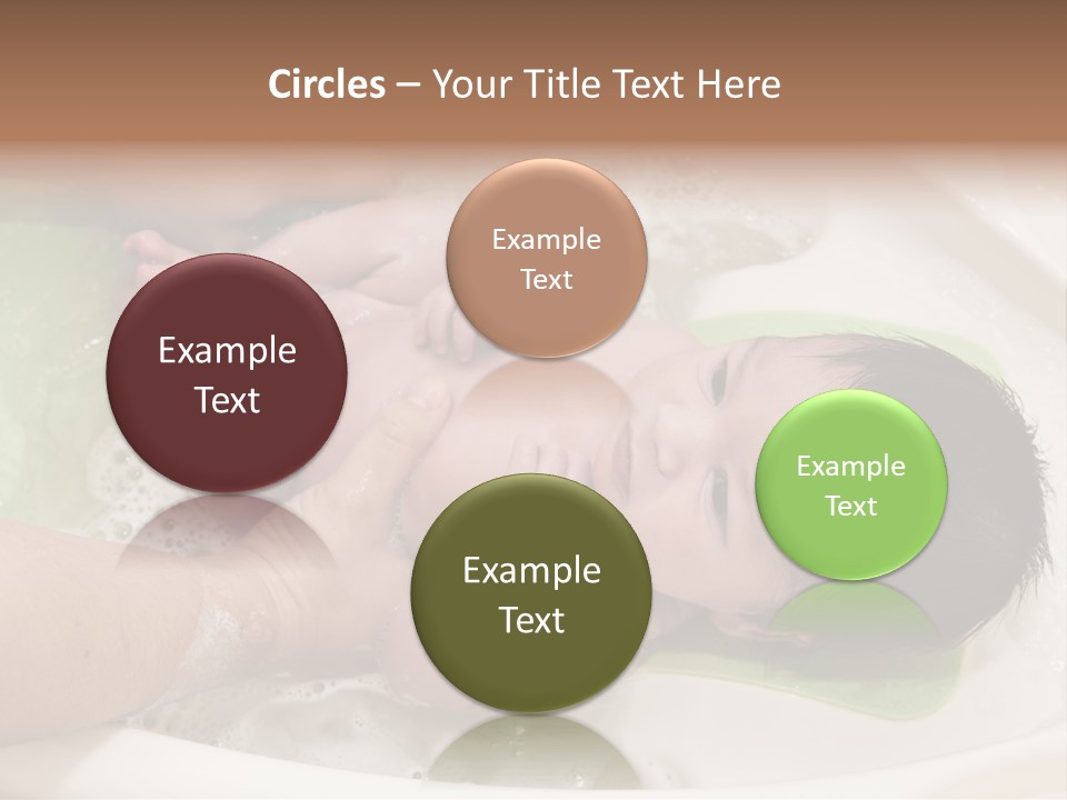 Bathtub Mother Soap Sud PowerPoint Template