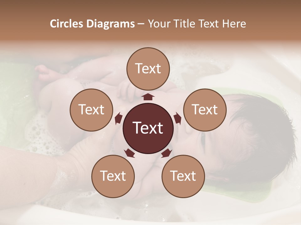 Bathtub Mother Soap Sud PowerPoint Template