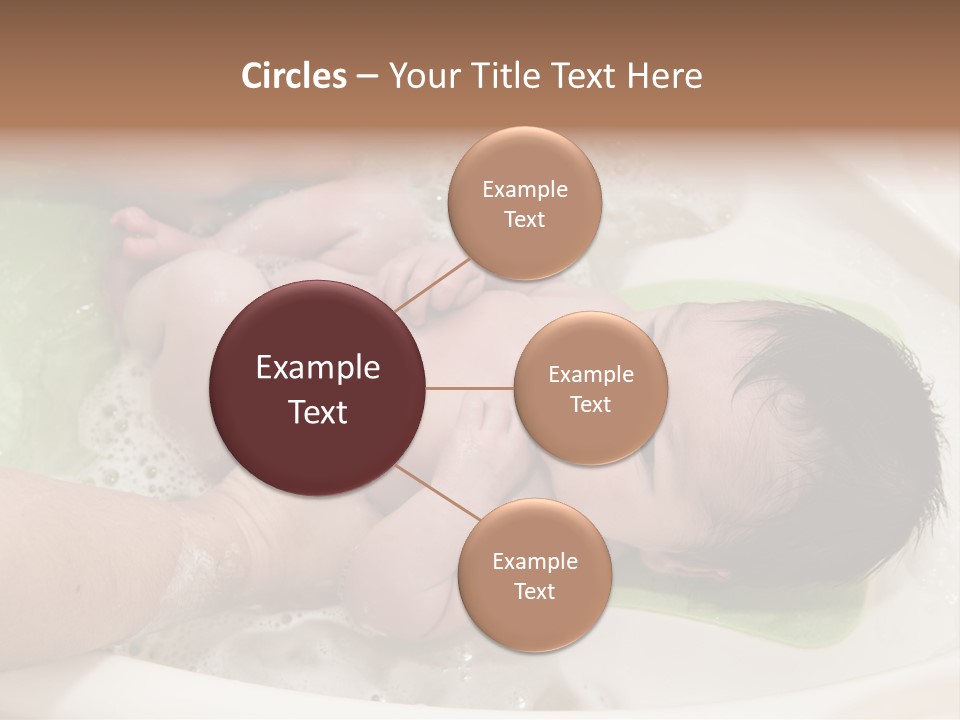 Bathtub Mother Soap Sud PowerPoint Template