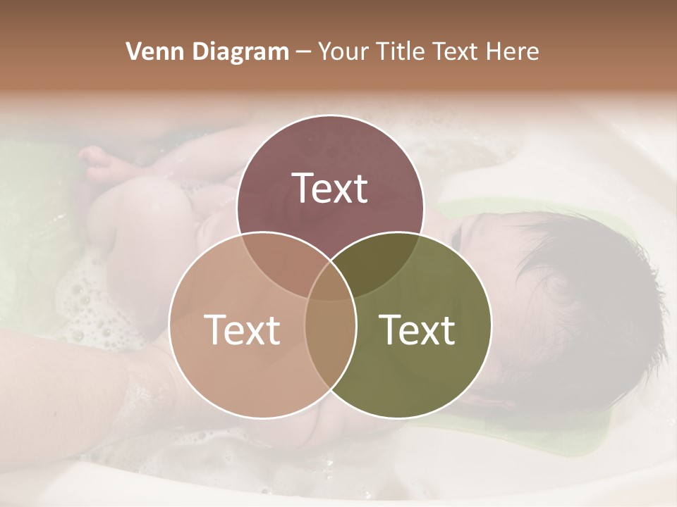 Bathtub Mother Soap Sud PowerPoint Template