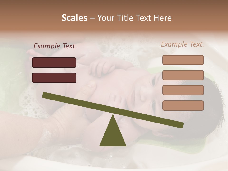 Bathtub Mother Soap Sud PowerPoint Template