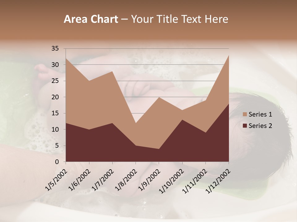 Bathtub Mother Soap Sud PowerPoint Template
