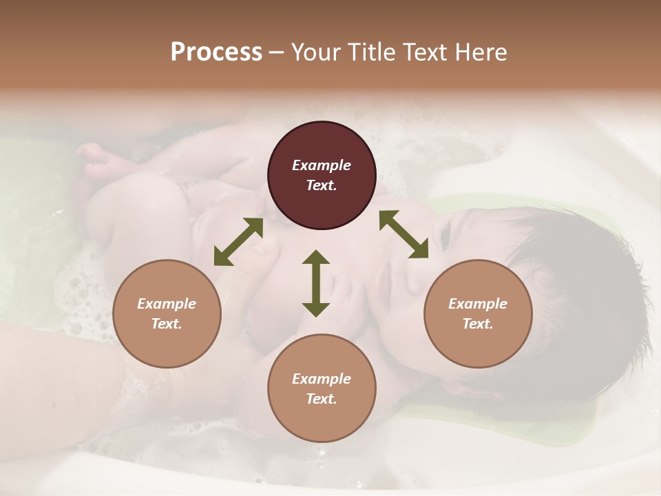 Bathtub Mother Soap Sud PowerPoint Template