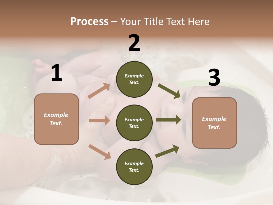 Bathtub Mother Soap Sud PowerPoint Template