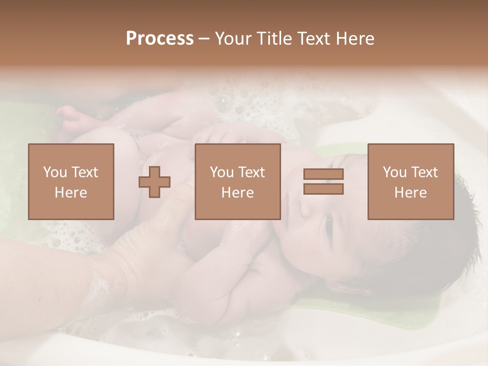 Bathtub Mother Soap Sud PowerPoint Template