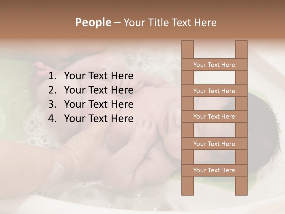 Bathtub Mother Soap Sud PowerPoint Template