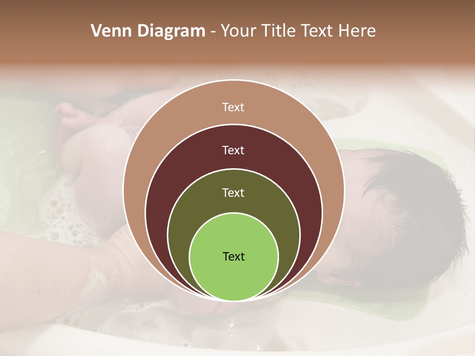 Bathtub Mother Soap Sud PowerPoint Template