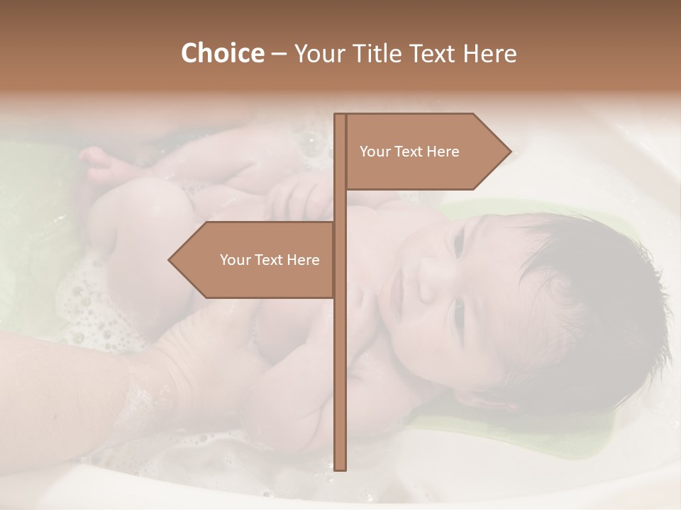 Bathtub Mother Soap Sud PowerPoint Template