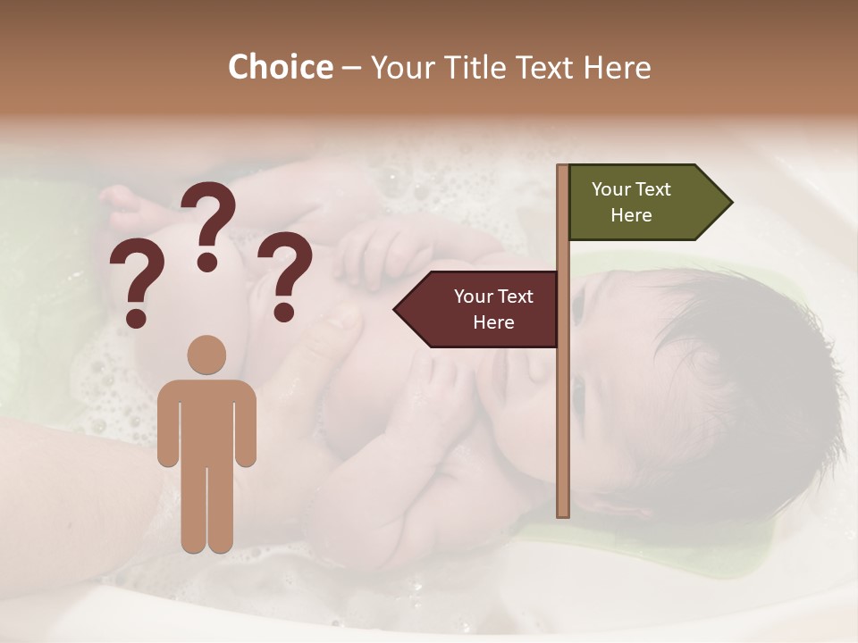 Bathtub Mother Soap Sud PowerPoint Template