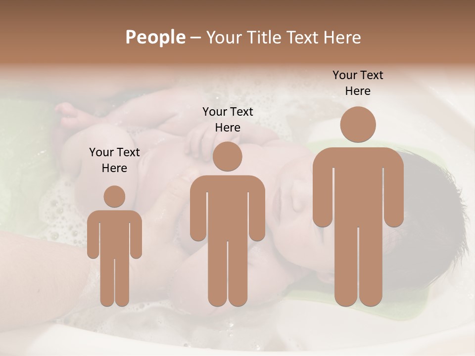 Bathtub Mother Soap Sud PowerPoint Template