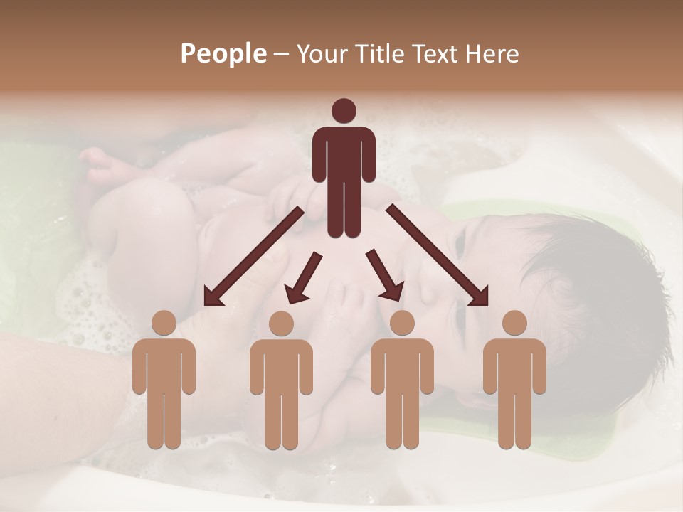 Bathtub Mother Soap Sud PowerPoint Template