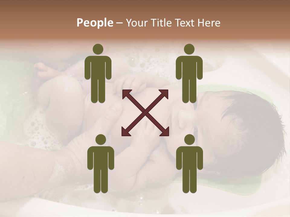 Bathtub Mother Soap Sud PowerPoint Template