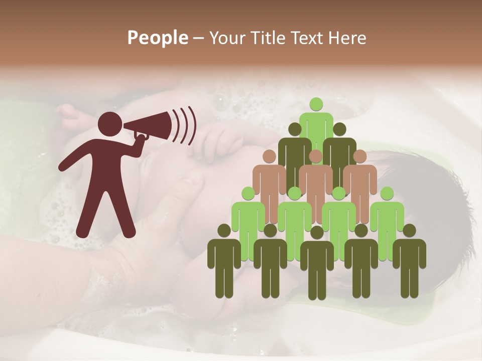 Bathtub Mother Soap Sud PowerPoint Template